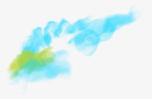 Blue Smoke Png - Watercolor Paint