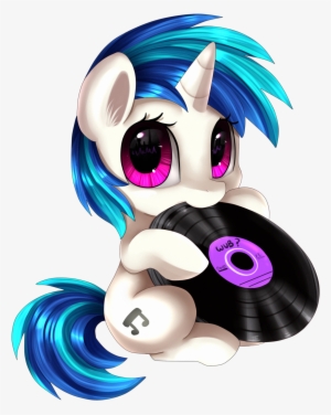 Clip Art Transparent Download Artist Pridark Cute Dj - Vinyl Scratch Mane