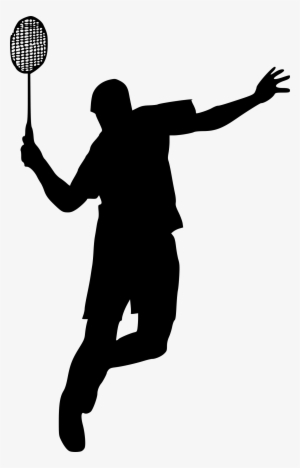 Free Download - Badminton Player Silhouette Png