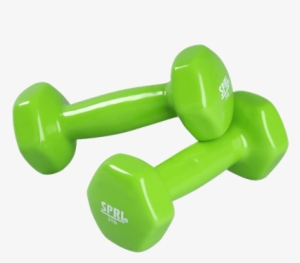 Green Dumbbells - Spri Db-3 Deluxe Vinyl Dumbbells-3 Lb Pair