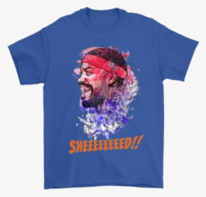 Gildan Mens T-shirt / Royal Blue / S Rasheed Wallace - Buffalo Bills Rick And Morty