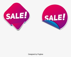 Fashion Sale Label With Gradients Effect, Label, Labels, - Fashion