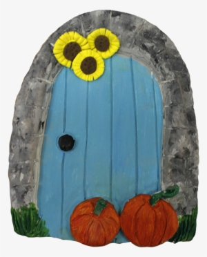 1805 Pumpkin & Sunflower Door - Pumpkin