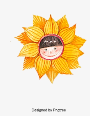 Beautiful Cartoon Lovely Hand-painted Sun, Beautiful, - Painting