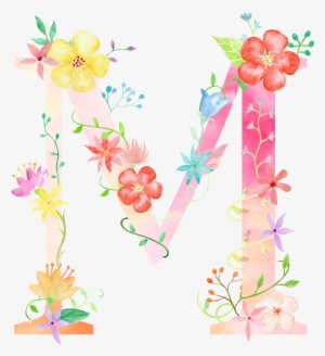 M - M Pink Letter Flower