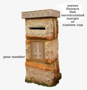 Sydney Sandstone Letterboxes, Mailbox Column, Pillar - Plywood