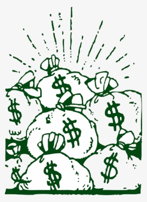 Pile Of Money Clipart - Money Bags