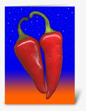 Hot Pepper Love Greeting Card - Greeting Card