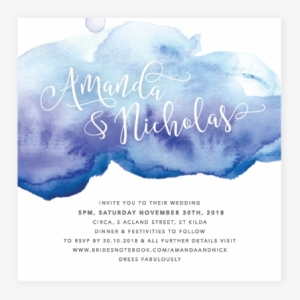 Watercolour Invitations Watercolour Wedding Invitations - Wedding Invitation