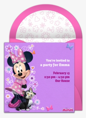Minnie Mouse Online Invitation - Minnie Mouse 2 Birthday Invitations Sample