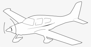 Propeller Driven Airplane White - Plane Clip Art