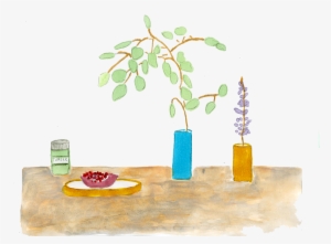 My Process Included Sketching The Illustration Out - Ikebana