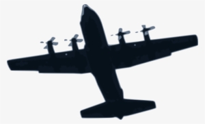 Airplane Free Vector Svg Vectorstash - Hercules Aircraft Silhouette Png