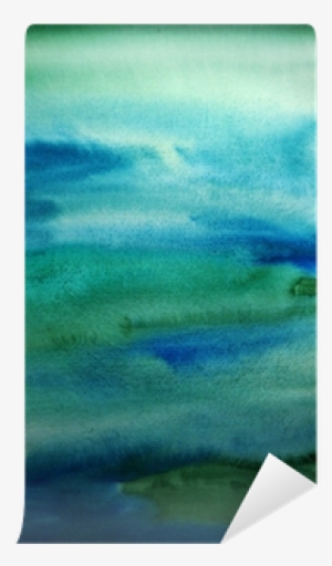 Watercolor Green Hand Painted Art Background For Design - Light Switch