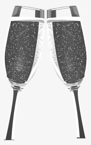 Champagne Flutes Png - Champagne Glass Vector Silver