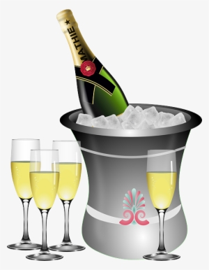 Anniversary, Sparkling Wine, Bottle, Bucket - Champagne Bottle Clipart