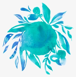 This Graphics Is Green Flower Ball Transparent Decorative - Watercolor Painting