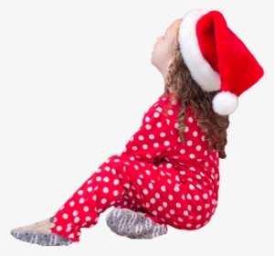 Little Girl Santa Hat Christmas - Santa Claus Girl Png Transparent