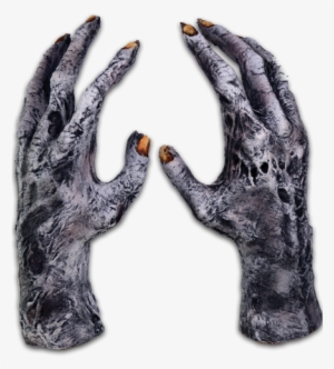 Chiller Zombie Gloves - Zombie Hands Transparent