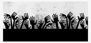 Zombie Computer Icons Black And White Horror Fiction - Zombie Hands Reaching Up Png