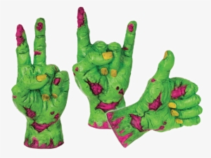 Neon Comical Zombie Hands - Neon Comical Zombie Hand