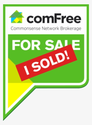 Comfree For Sale Lawn Sign With Sold Sticker - Comfree Sold Sign