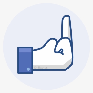 Facebook Reactions Fuck Off - Fuck You Facebook Hand