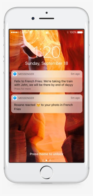 Facebook - Facebook Messenger Reaction Notification