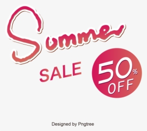 Summer Sale, Sale Vector, 50% Png And Vector