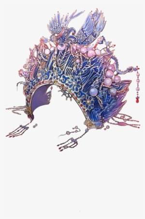 Watercolor Drama Headdress Transparent Decorative - Chinese Crown Png