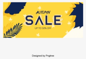 Beautiful Cartoon Cute Hand-painted Fall Discount Label - Portable Network Graphics