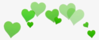 #hearts #heart #crown #heartcrown #green #overlay #cute - Heart Crown Png Green