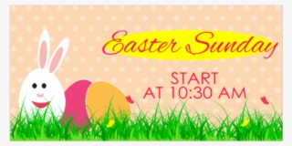 Vinyl Banner For Easter Sunday Church Service - Design