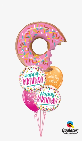 Classic Balloon Bouquet Party Fever Ⓒ - Birthday Donut Clip Art