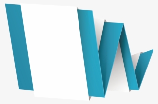 Folding Banners Transprent Png Free Download Blue - Graphic Design