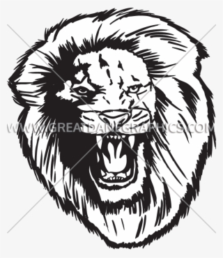 Lion Production Ready Artwork For T Shirt - Roar