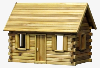 Lakeside Retreat Log Cabin Dollhouse Kit - Log Cabin