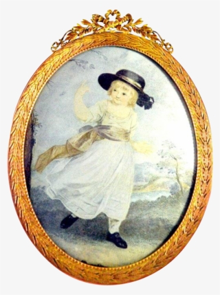 Antique French Gold Gilt Picture Frame - Locket