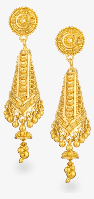 Jali 22ct Gold Filigree Earring 730 00 Sku - Earrings