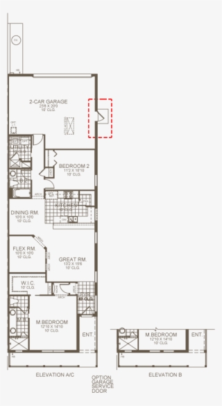 Back To Floor Plans - Service Door Floor Plan