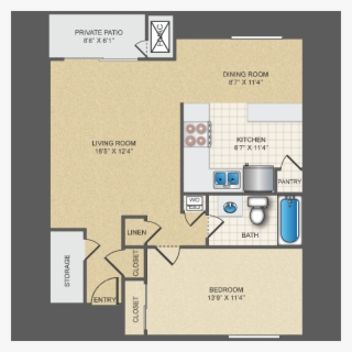 The Meridian - 1st Floor - Floor Plan