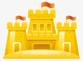 Sand Castle Png - Castillo Amarillo Dibujo