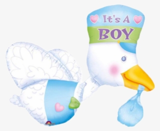 It's A Boy Baby Duck Balloon - Cigueñas Para Baby Shower