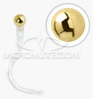 Bioplast® Nose Stud With 18k Gold Attachment Nose Studs - King Cobra