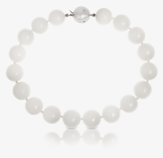 18ct White Gold Ball Bracelet 210mm - Necklace