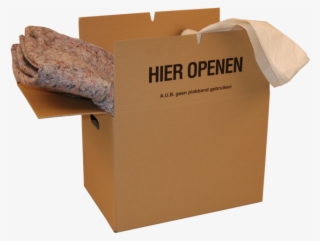 Moving Box, Corrugated Cardboard, 485x320x355mm, Double - Verhuisdoos Png