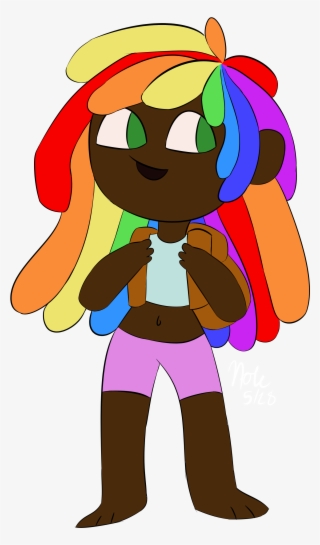 Rainbow Donut - Cartoon