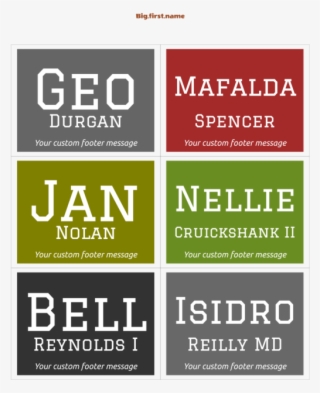 Nametag Name Badge Design College Reunion - Mcallen High School