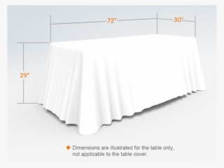 6ft White Versatile Loose Table Throw With Round Corners - Lampshade