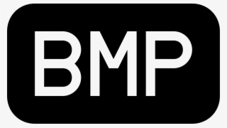 Bmp Image File Interface Symbol Of Black Rounded Rectangle - Graphics